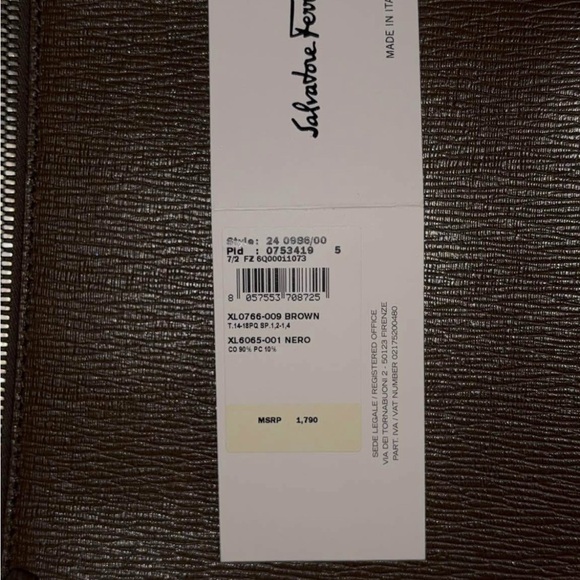 Salvatore Ferragamo Brown Leather Men's Bag - Picture 8 of 8